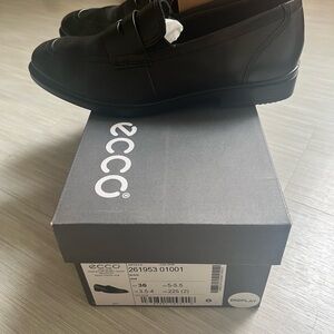 ECCO Women's Black Leather Loafers